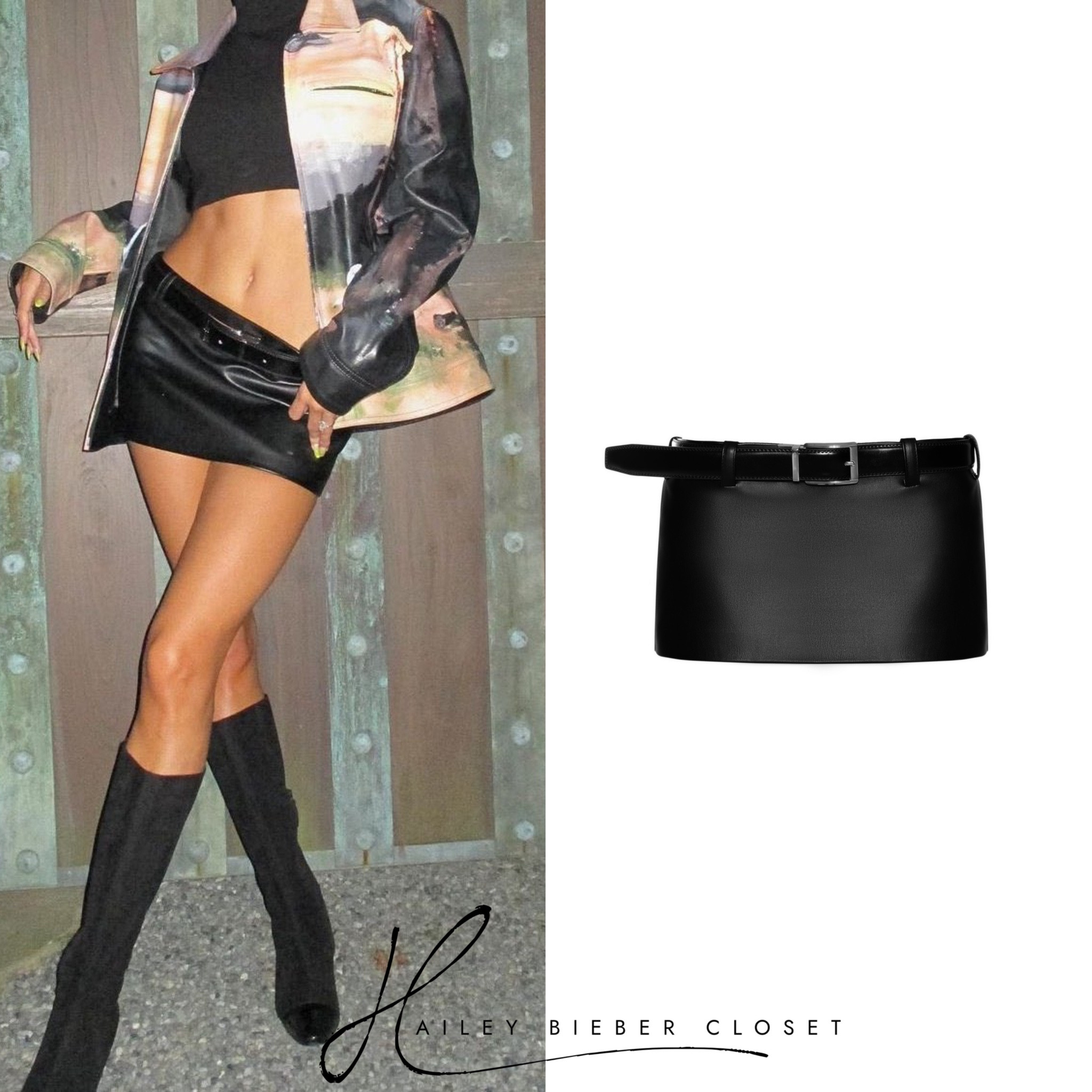 @HaileyBieber wears #Coperni Jacket, #LADOBOKUCHAVA Buckle Twentythree Skirt ($265.00) and #Chanel Vintage Boots.

#HaileyBieber #HaileyBieberCloset #HaileyBieberStyle #Fashion #StreetStyle #StreetWear #Style