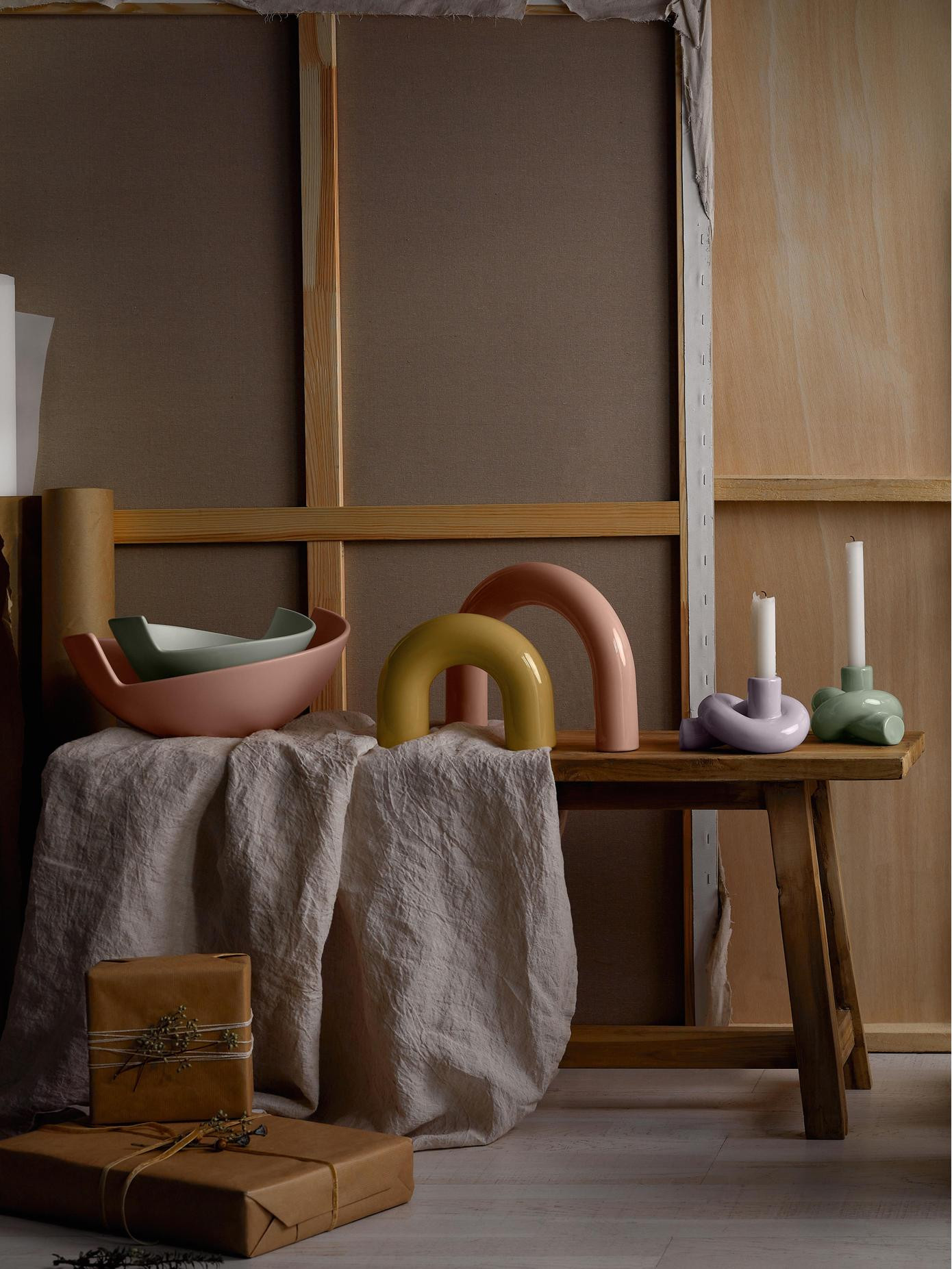 Deko-Objekte Kia aus Steingut, 2er-Set | Westwing EU