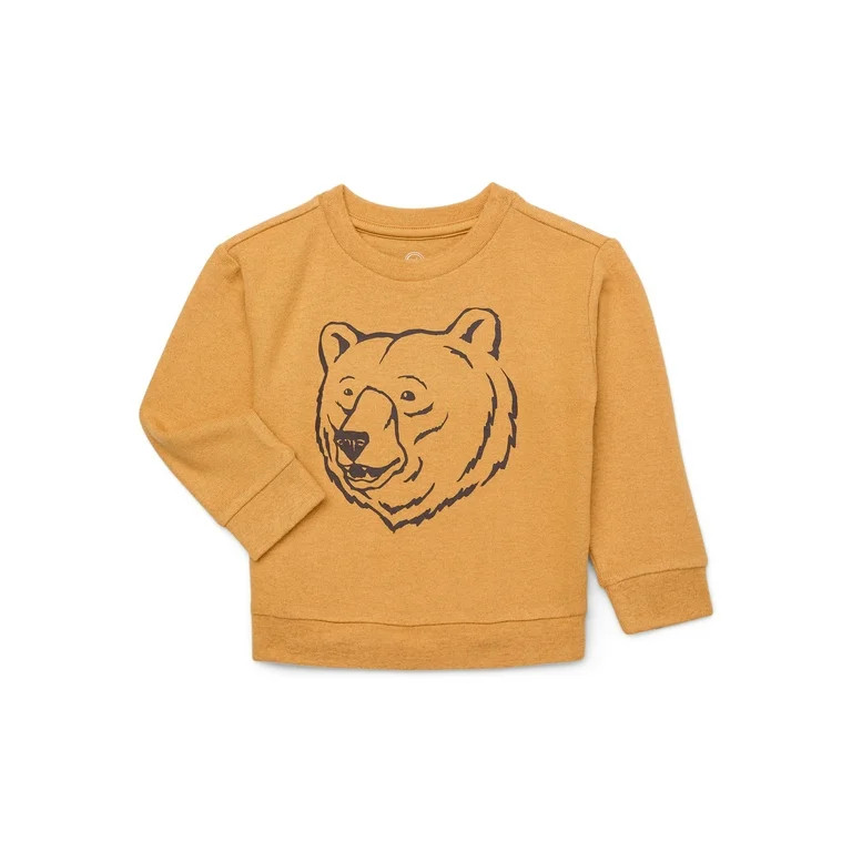 Wonder Nation Toddler Boy Hacci Top with Long Sleeves, Sizes 12M-5T | Walmart (US)