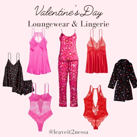 Valentine’s Day loungewear, lingerie & pajama sets.

Pink pajamas 
Red pajamas 
Heart set
Heart robe
Sexy lingerie 
Lingerie sets
Lace lingerie 
Luxury lingerie 
Victoria’s Secret 
Valentine’s Day night
Silky pajamas
Valentine’s night
Valentine’s lingerie
Valentine’s Day inspiration 
Valentine’s Day ideas
Valentine’s Day gifts

#LTKunder100 #LTKSeasonal #LTKstyletip