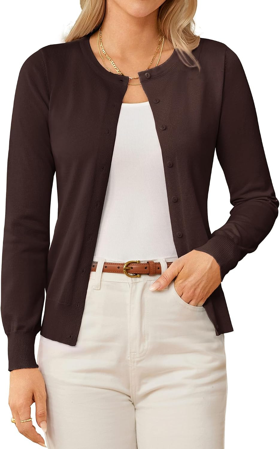 GRACE KARIN Knit Cardigan Sweaters for Women Lightweight Fall Outfits 2026 | Amazon (US)