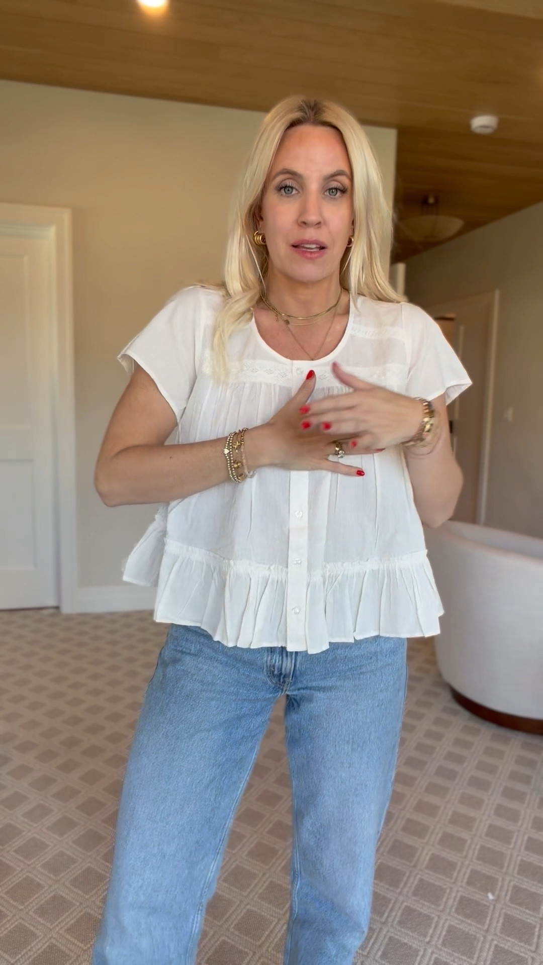 This top from Walmart reminds me so much of free people! I’m wearing a size medium!

#LTKmomlife #LTKdayinmylife #LTKootd