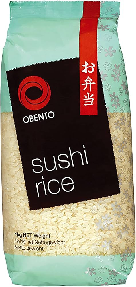 Obento Sushi Reis, Klebreis für Nori-Rollen und andere japanische Sushi Spezialitäten, 1kg (1er... | Amazon (DE)
