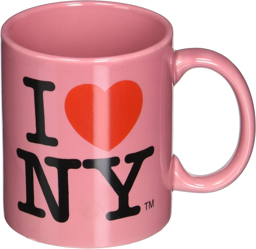 Official Pink I Love NY 11oz Ceramic Mug from New York Mugs Souvenir and Gift Store | Amazon (US)