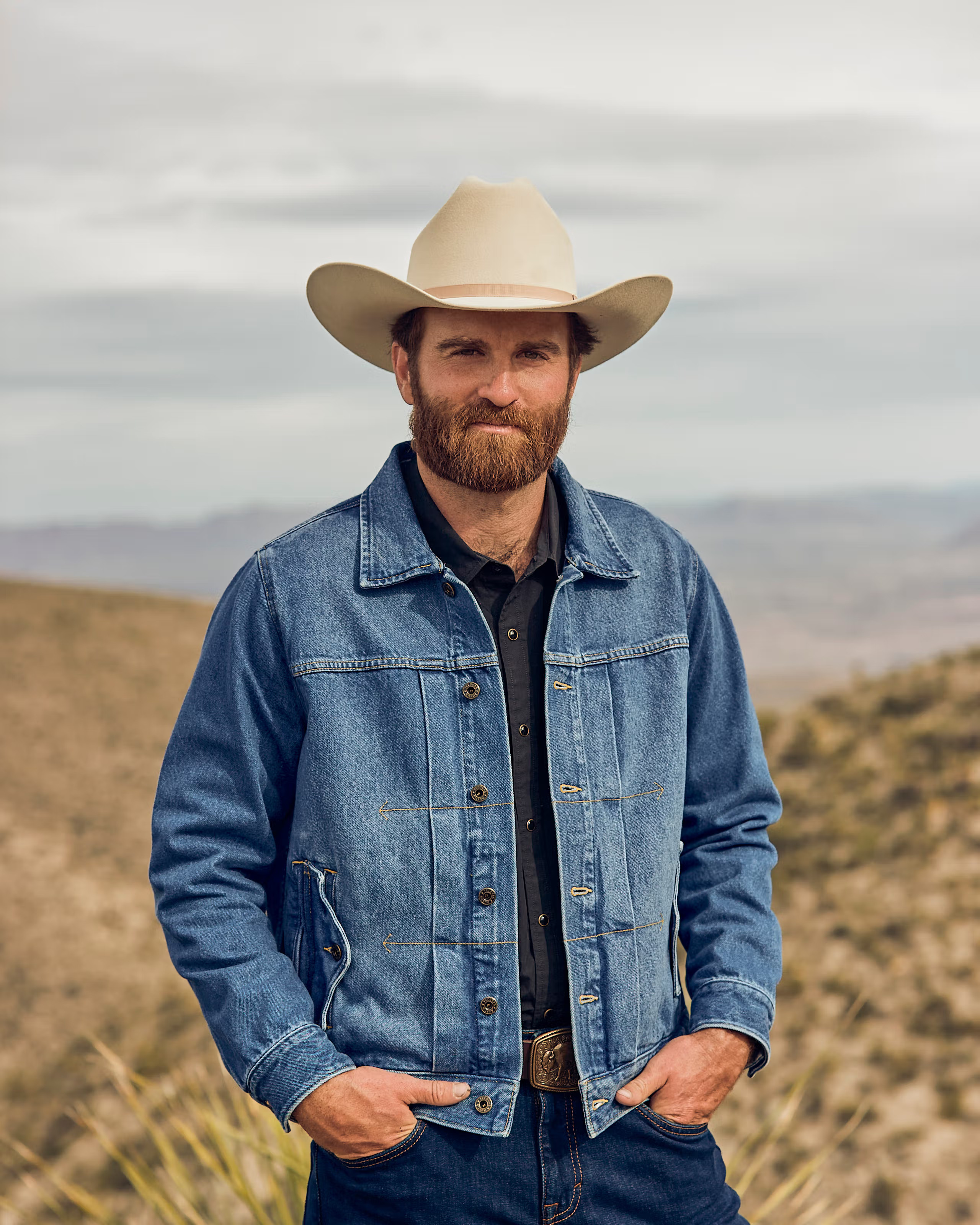 Men's Buckaroo Denim Trucker Jacket | Tecovas