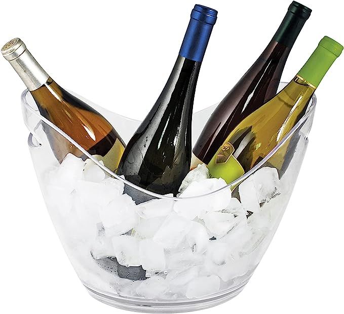 True Chill Clear Ice Bucket, Party tubs for drinks, champagne, Wine, Beer, Soda Acrylic Ice Bucke... | Amazon (US)