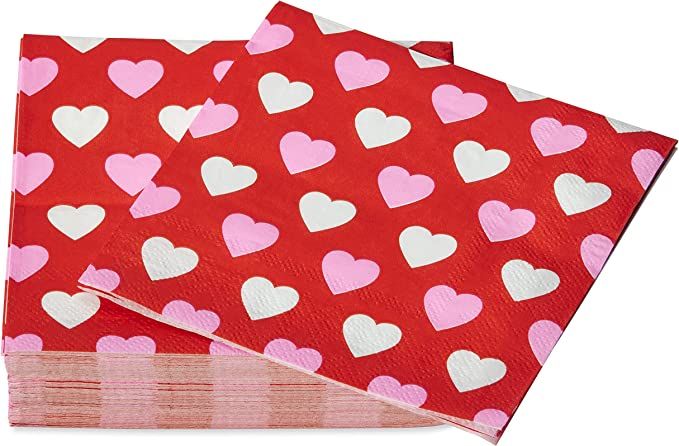 American Greetings Valentine's Day Party Supplies, Paper Napkins (50-Count) | Amazon (US)