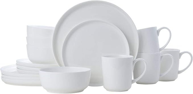 Mikasa 5266100 Samantha Chip-Resistant 16 Piece Set, Service for 4 White, Service For 4 | Amazon (US)