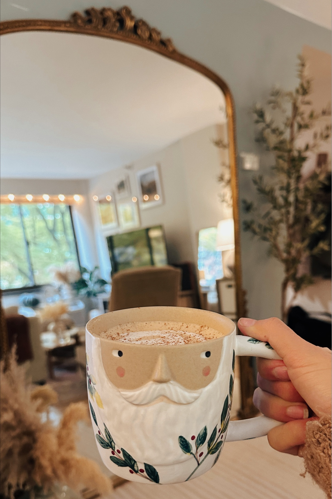 Obsessed with my little Santa mug! Would make the perfect little early Christmas gift! #holidaydecor #christmasdecor #christmasdecorations #santa #christmasmug #holidaygifts #giftideas #anthropologie #mirror #goldmirror

#LTKSeasonal #LTKHoliday #LTKhome