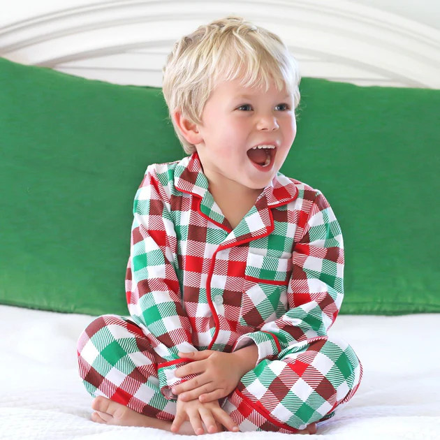 Holiday Check Knit Menswear Loungewear | Classic Whimsy