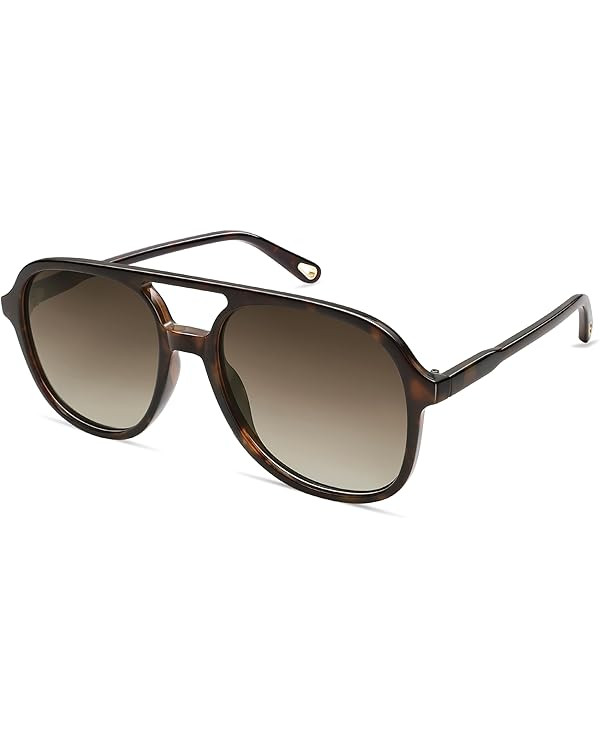SOJOS Retro Polarized Aviator Sunglasses for Women Men Classic 70s Vintage Trendy Square Aviators... | Amazon (US)