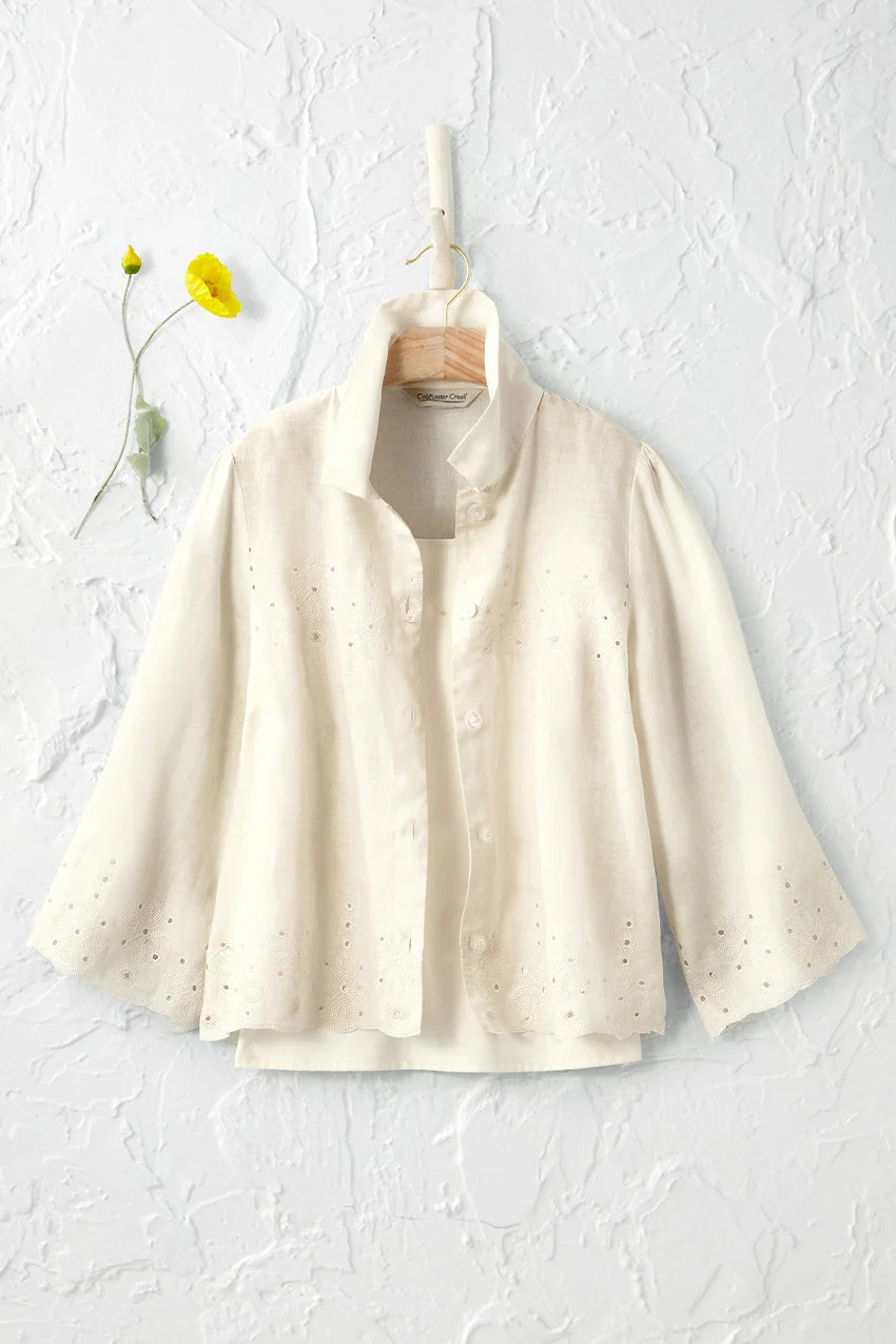 Breezy Eyelet Jacket | Coldwater Creek