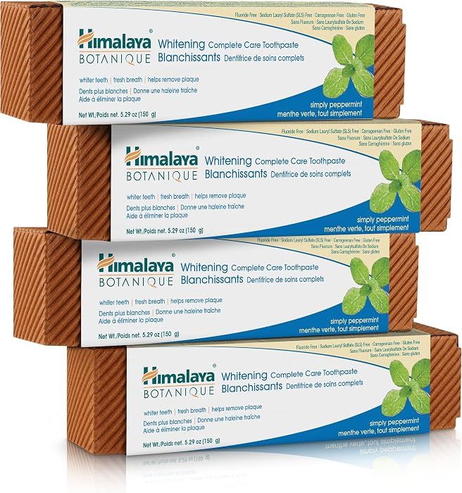 Himalaya Botanique Complete Care Whitening Toothpaste, Simply Peppermint, Natural, Fluoride-Free,... | Amazon (CA)