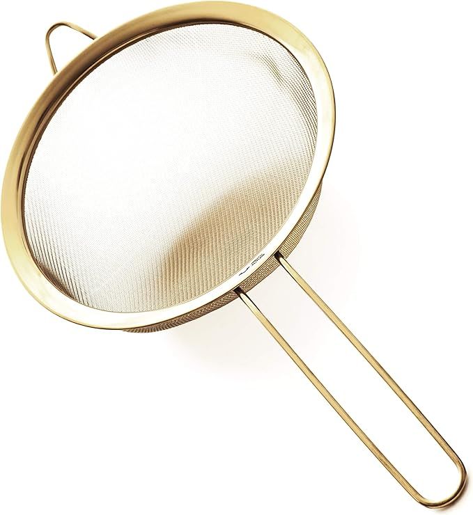 Proto Future 8 inch Fine Mesh Strainer – Premium 304 Stainless Steel (18/8) – Gold Color Tita... | Amazon (US)