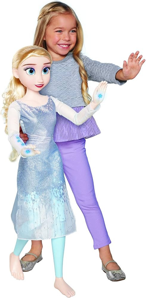 Frozen Disney 2-32" My Size Elsa Doll Playdate Feature Elsa Doll | Amazon (US)