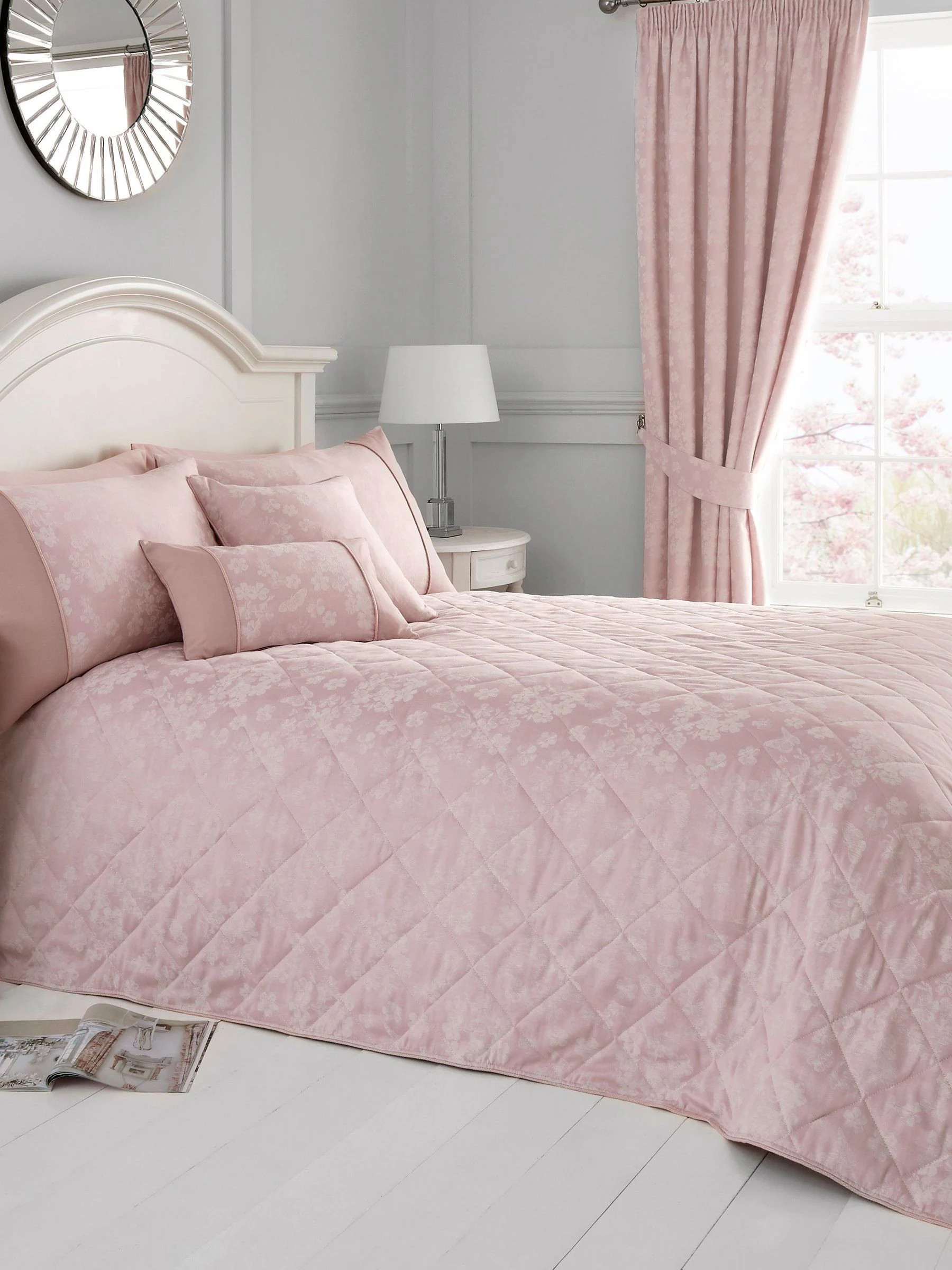 Serene Serene Pink Blossom Bedspread | Next US