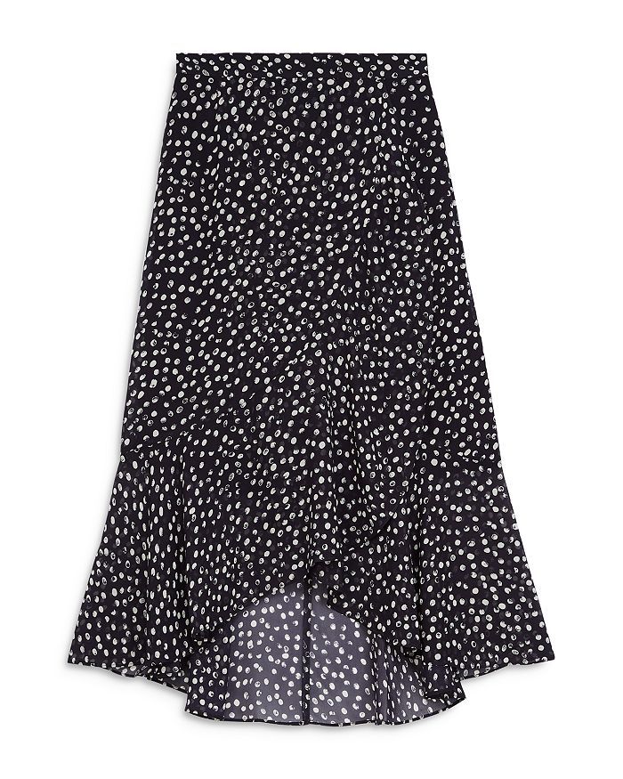 Dot Print Ruffle Maxi Skirt | Bloomingdale's (US)