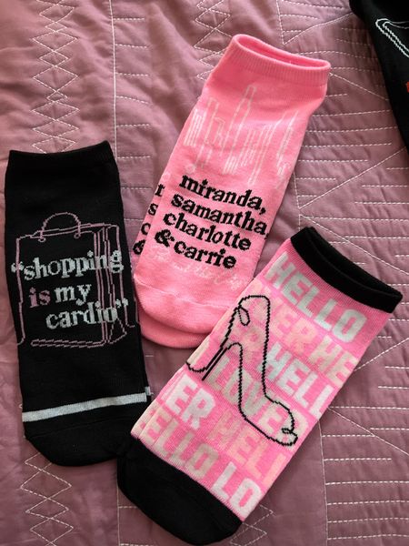 Cutest sex and the city socks! $5 per pack