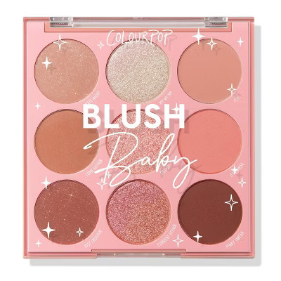 ColourPop 9-Pan Eyeshadow Makeup Palette - Blush Baby - 0.3oz | Target