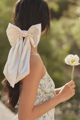 Satin Bow Hair Barrette | Anthropologie (US)