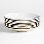 Marin White Dinner Plates, Set of 8 + Reviews | Crate & Barrel | Crate & Barrel