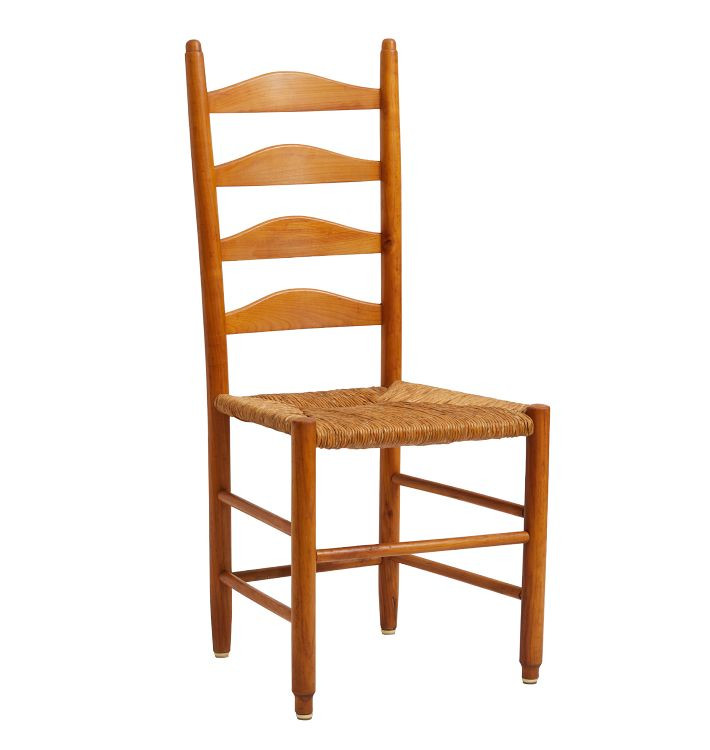 Vintage Traditional Wood Chair with Stringed Seat | Rejuvenation