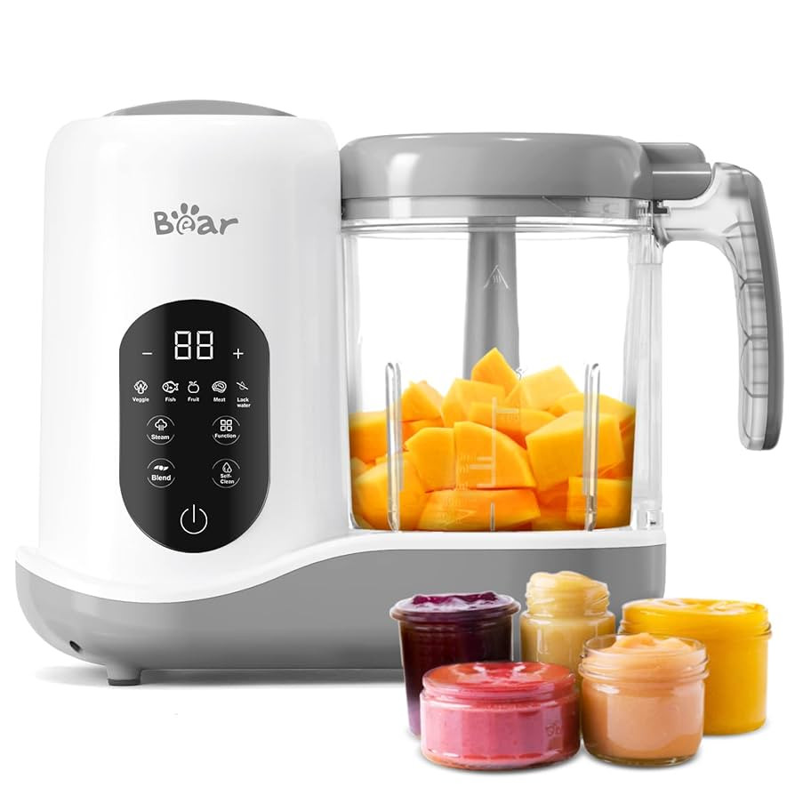 BEAR 2024 Baby Food Maker | One Step Baby Food Processor Steamer Puree Blender | Auto Cooking & G... | Amazon (US)