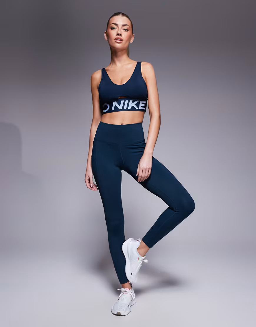 Nike Training One leggings in navy | ASOS (Global)