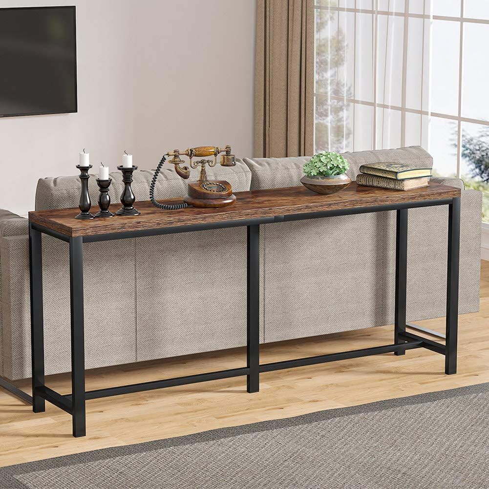 TribeSigns 70.9 inch Extra Long Sofa Table, Narrow Long Console Table Behind Couch, Entryway Tabl... | Walmart (US)