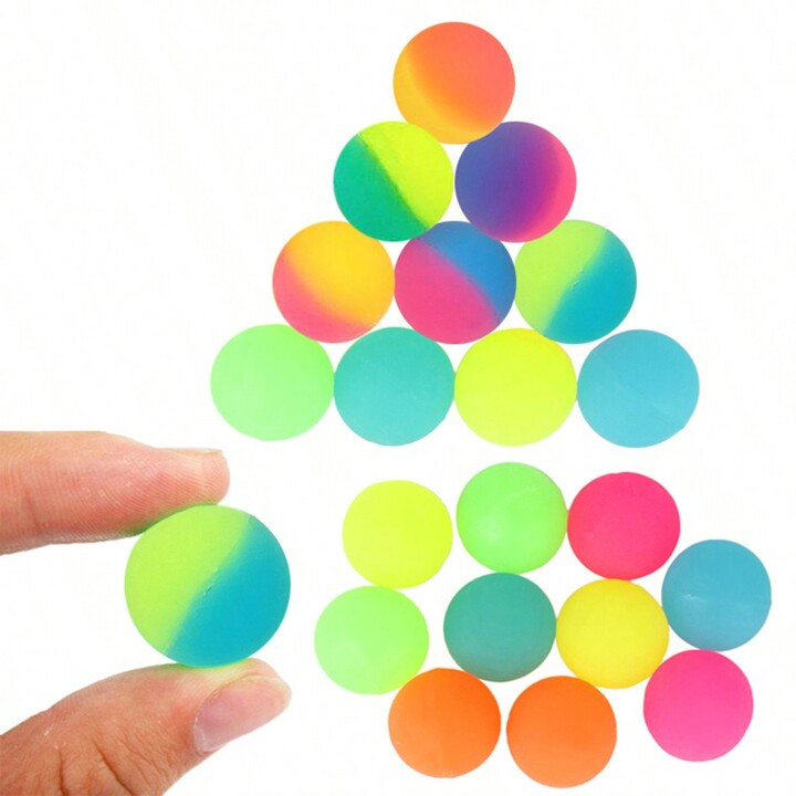 5-15pcs/Lot 25mm Rubber Mini Bouncy Balls High Elasticity Luminous Toys Ball Party Gifts Adults S... | SHEIN