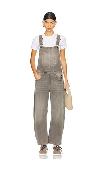 Free People Good Luck Overall in Grey. - size L | Revolve Clothing (Global)