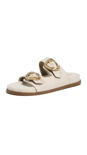 SCHUTZ Women's Olga Sporty Slides, Oyster, 6 Medium US | Amazon (US)
