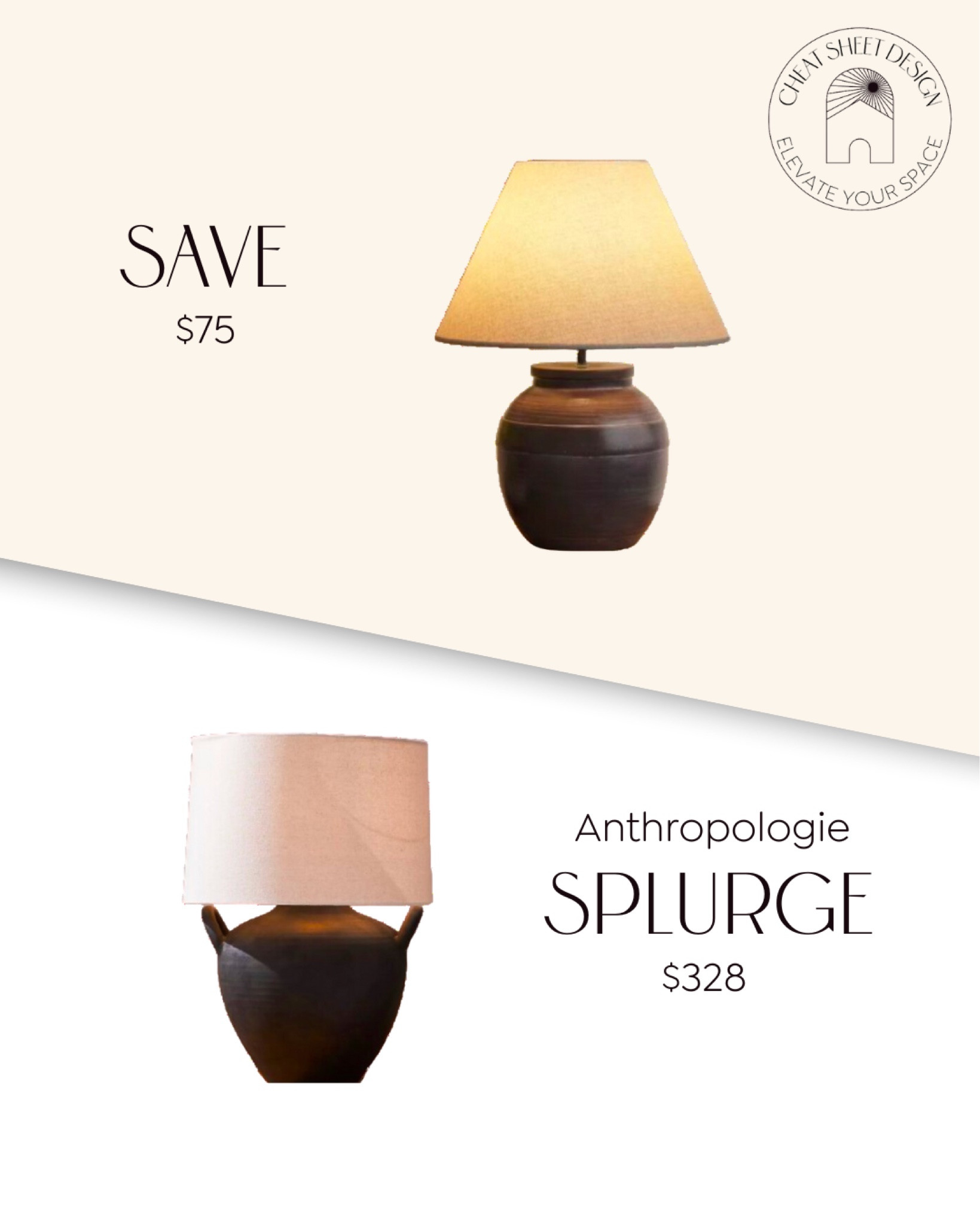 Amber Lewis Anthropologie lamp dupe • Are you saving or splurging? 

#LTKfindsunder100 #LTKhome #LTKstyletip
