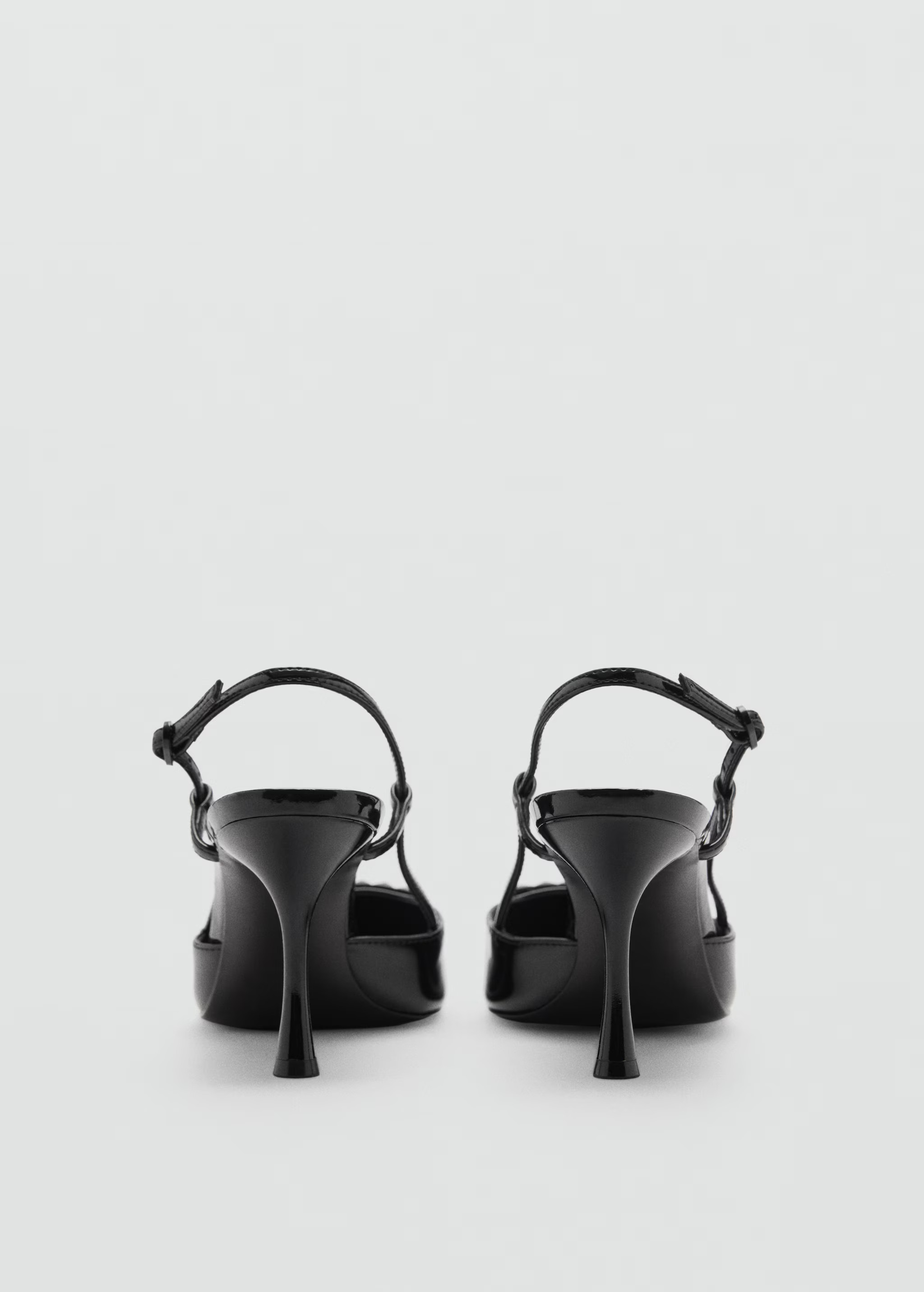 Patent leather slingback-heeled shoes - Woman | MANGO United Kingdom | MANGO (UK)