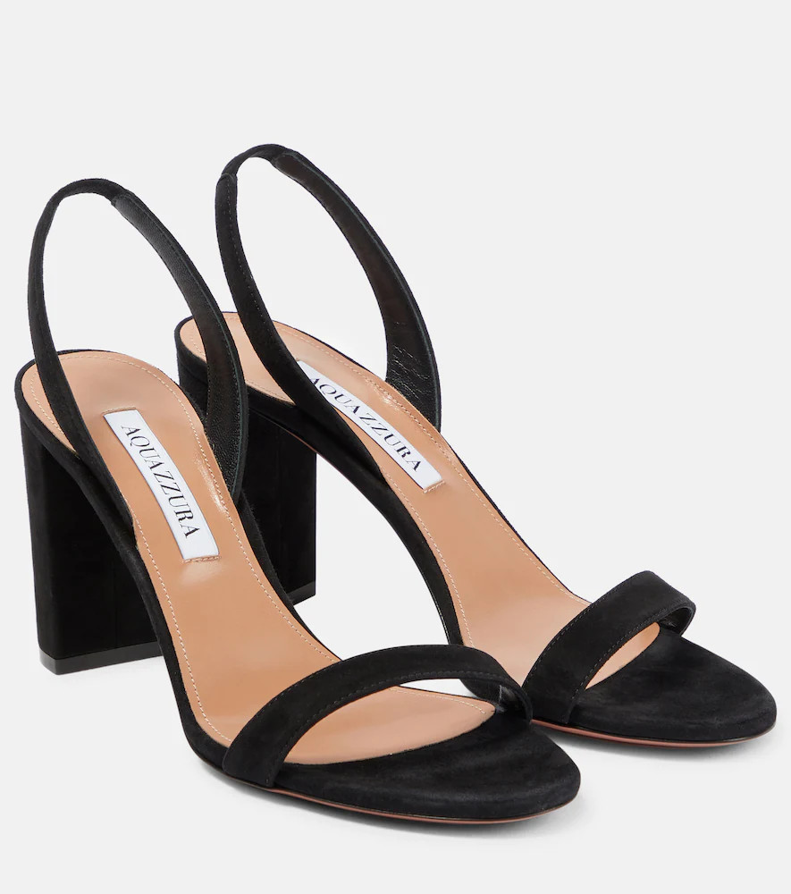 Aquazzura So Nude 85 suede sandals | Mytheresa (US/CA)
