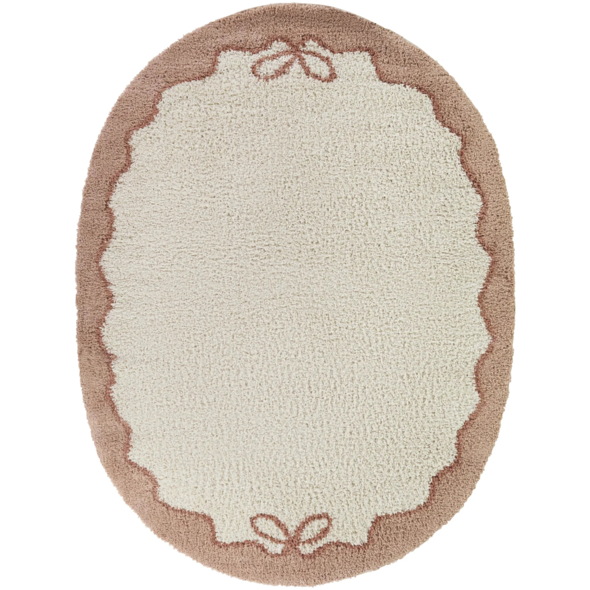 Balta Rugs Hilary Coral Kids Ribbon Border Oval Area Rug | Wayfair | Wayfair North America