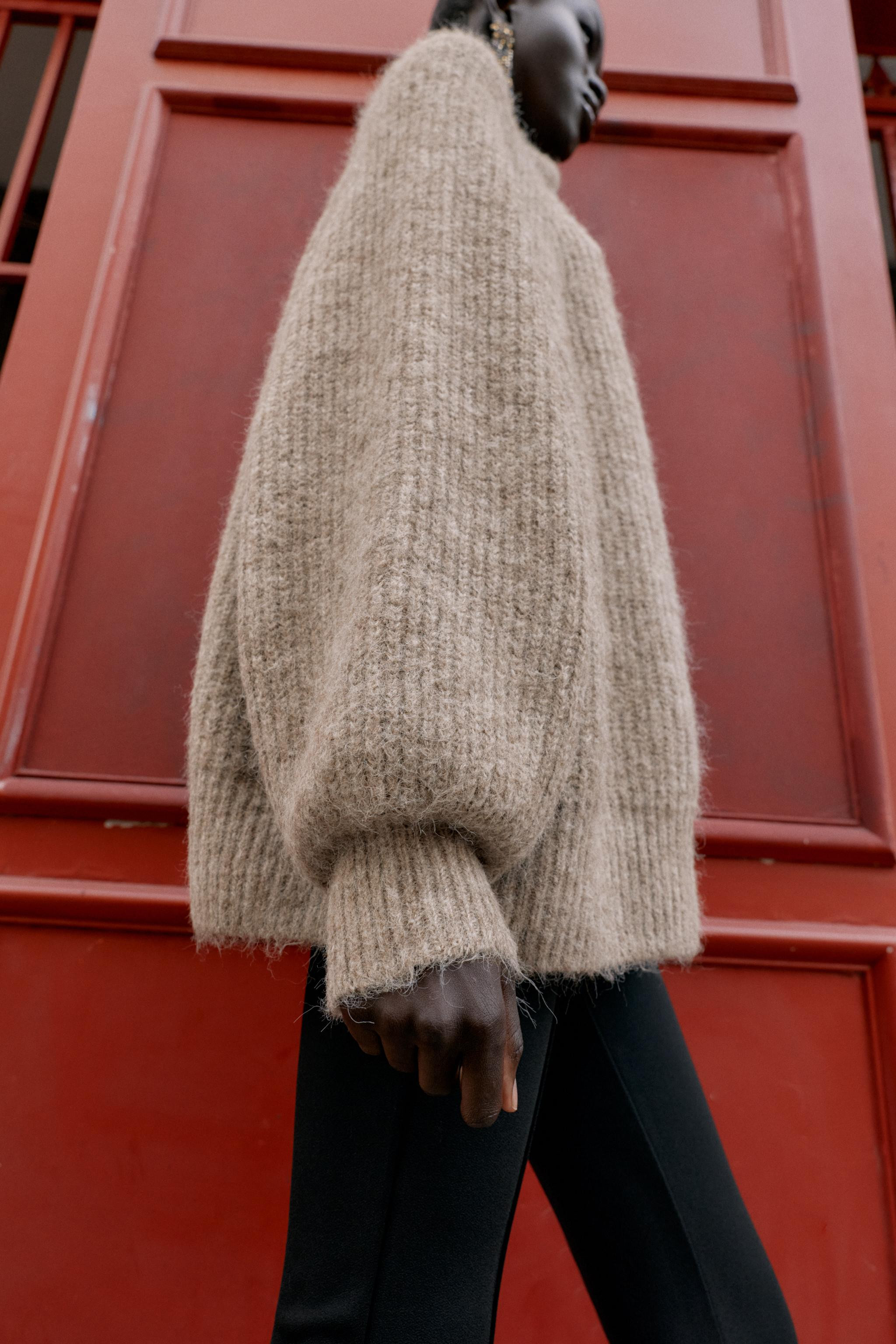 WIDE SLEEVE KNIT JUMPER | Zara UK