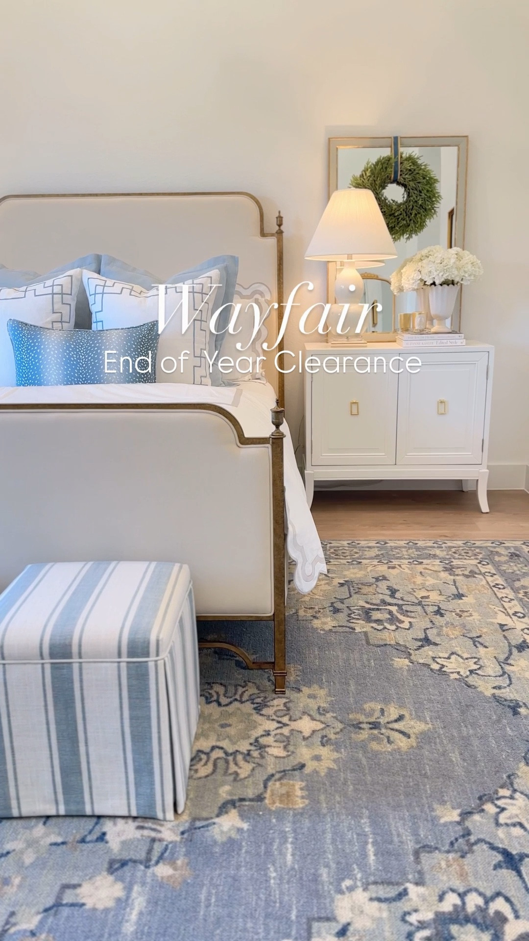 Wayfair End-of-Year Clearance is here! 🎉 The perfect time to freshen up your space with beautiful home finds—up to 60% off + fast shipping! 🙌🏻 Whether you’re looking to update your decor or transform a space with a new rug, @wayfair has something for everyone! ✨🤍 #ad #wayfairpartner #wayfair #bedroom #rugs 
