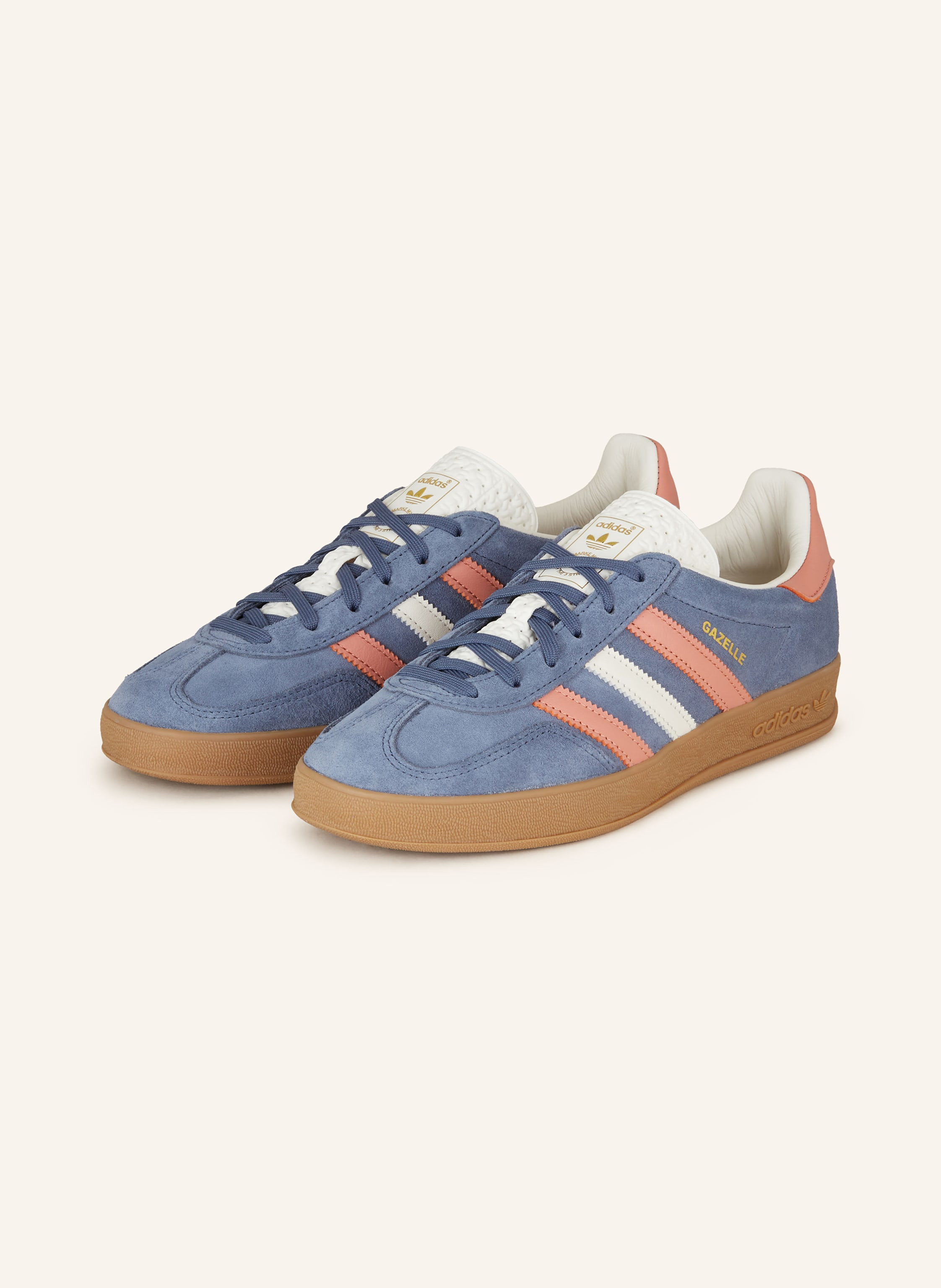 adidas Originals Sneaker GAZELLE INDOOR in blau/ weiss/ rosé | Breuninger (DACH)