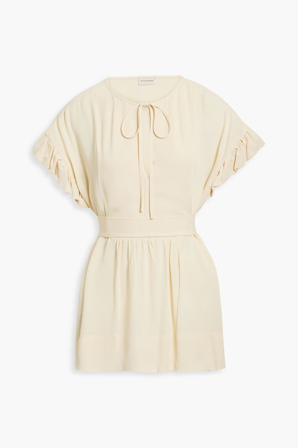 Ruffled crepe de chine tunic | The Outnet (UK and Europe)