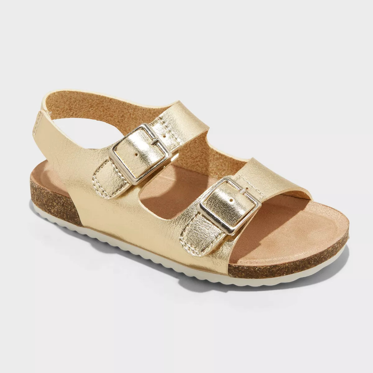 Toddler Reagan Footbed Sandals - Cat & Jack™ Gold 12T | Target