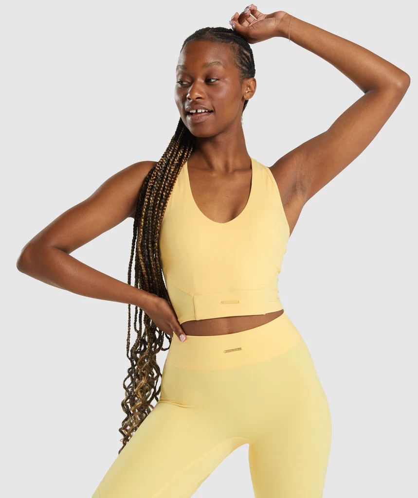 Gymshark Whitney Crop Tank - Pollen | Gymshark (Global)