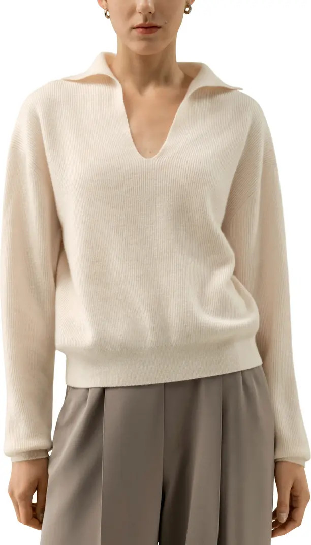 Lilysilk Cashmere Polo Sweater | Nordstrom | Nordstrom