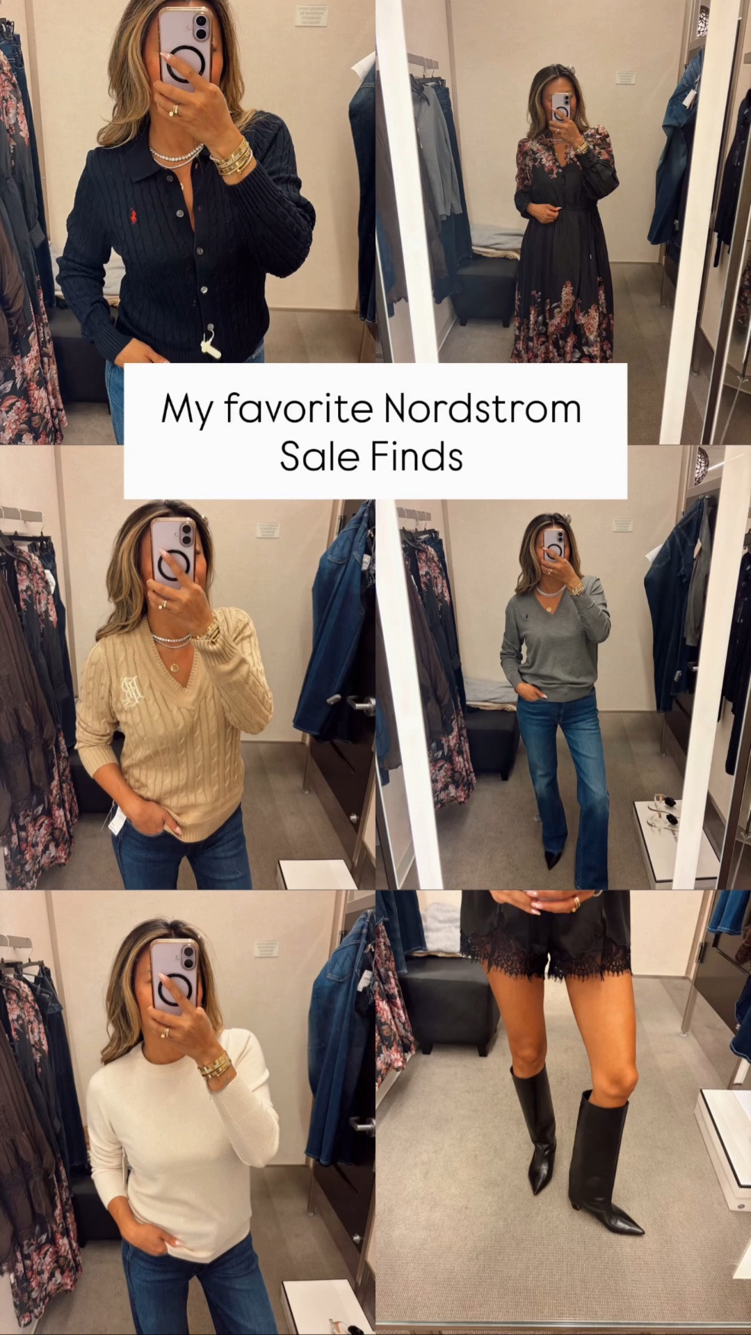 My favorite Nordstrom anniversary finds that you'll wear forever. Cashmere, Ralph Lauren favorites. Boots for fall. Wearing a small
