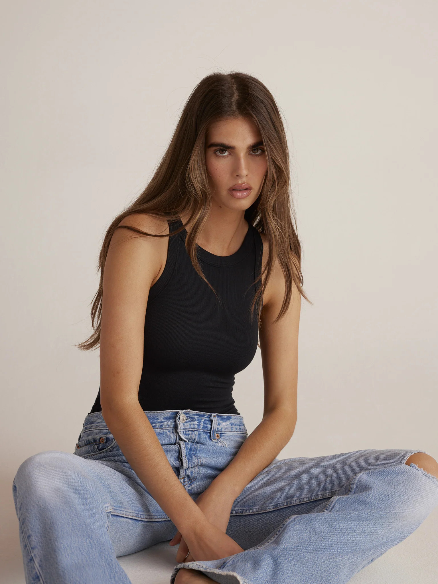 KELLY / TANK BODYSUIT / BLACK | CLYQUE