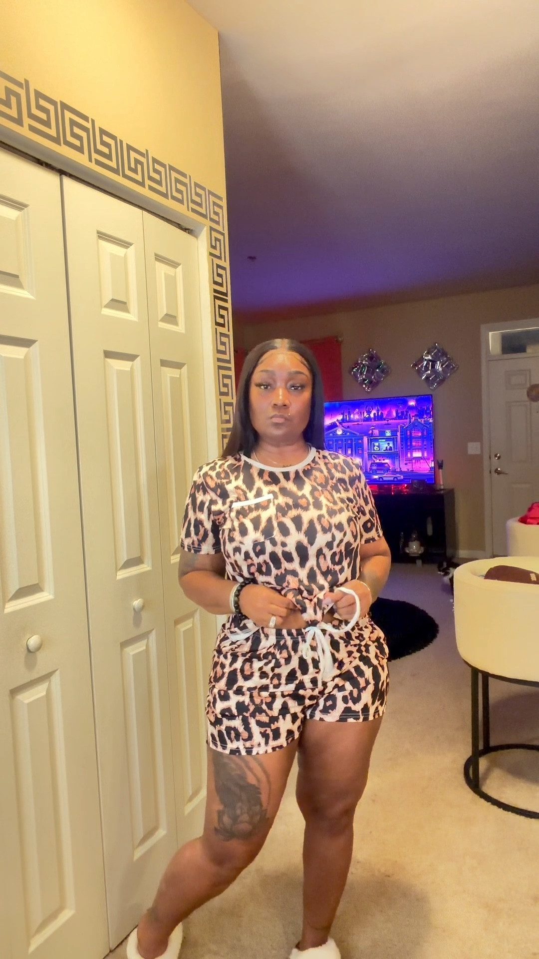 LTK Spring sales are here!!! Let's talk about wearing the perfect pajamas that are family-friendly, comfortable, and very affordable.  I'm wearing a size medium leopard print short set that I know you would LOVE if you like to be stylish on a budget.  LTK Shopping has the most exclusive visual pieces that will save you time and money at the same time.  Download the LTK App ( Free), and click this link for this set, and more of my look….. ✨ sizes small- XXL  … different patterns ✨See you there 🌸 Happy Shopping 

#LTKU #LTKTravel #LTKSpringSale