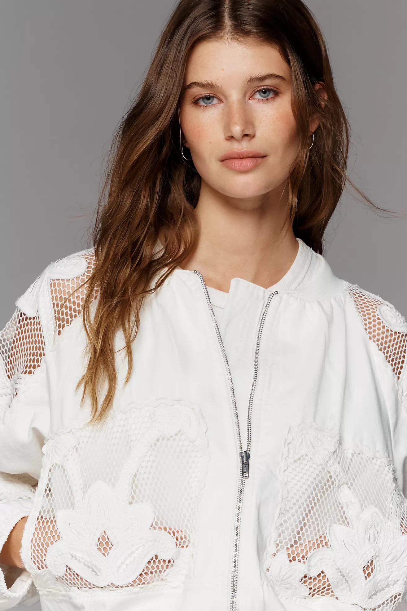 By Anthropologie Floral Embroidered Bomber Jacket | Anthropologie (US)