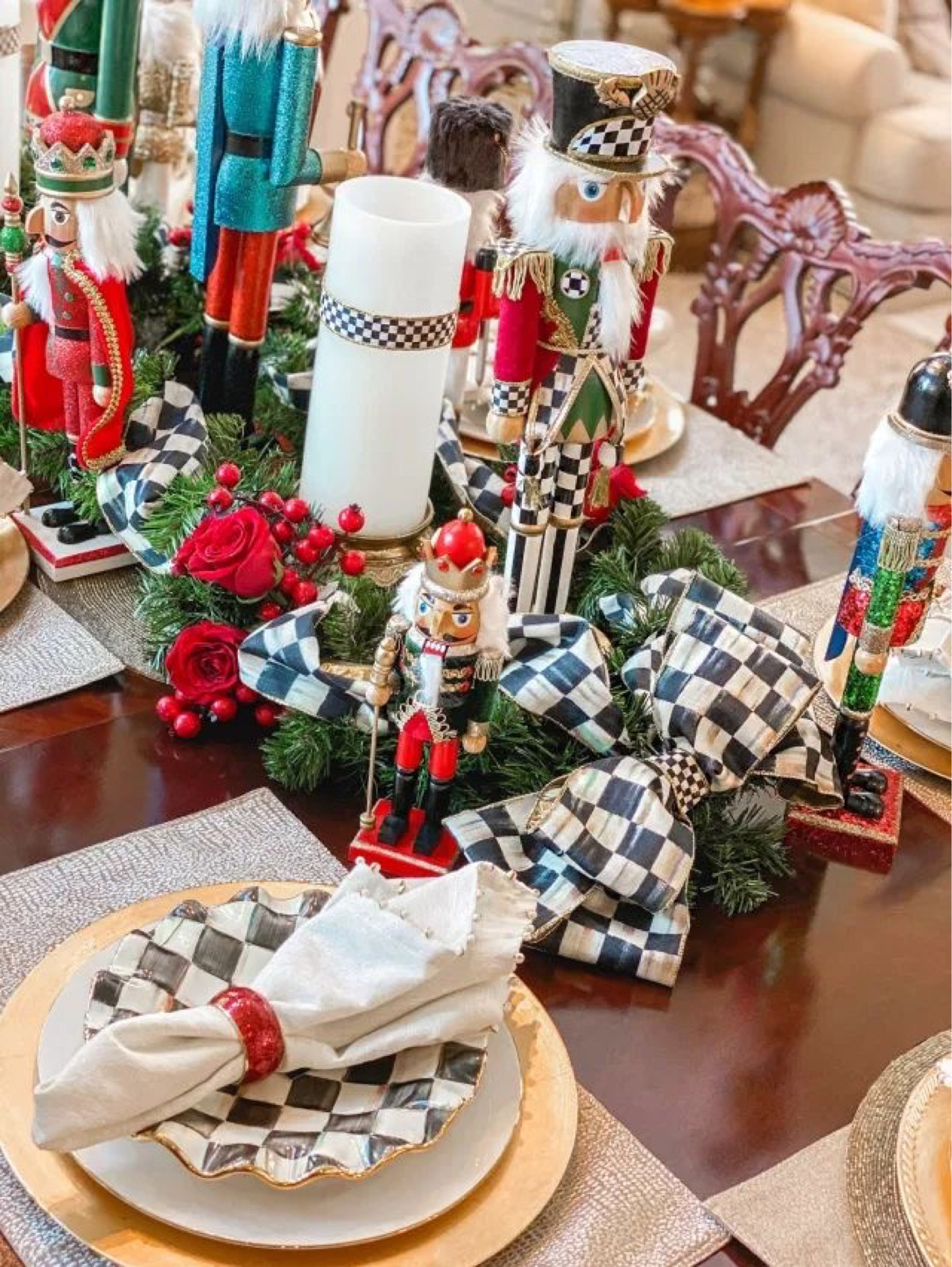 MacKenzie-Childs tablescape courtly check holiday decor centerpiece

#LTKHoliday #LTKhome #LTKSeasonal