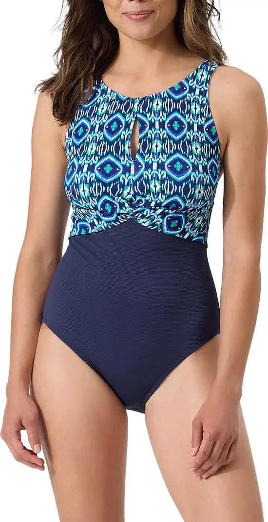 Tommy Bahama Island Cays Ikat One-Piece Swimsuit | Nordstrom | Nordstrom