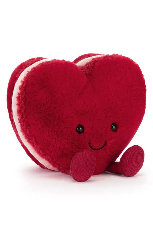Jellycat Amuseables Arlette Heart Macaron Plush Toy in Red at Nordstrom | Nordstrom